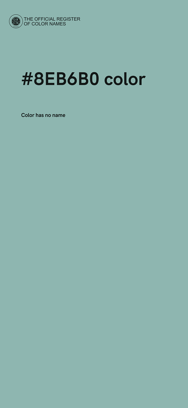 #8EB6B0 color image