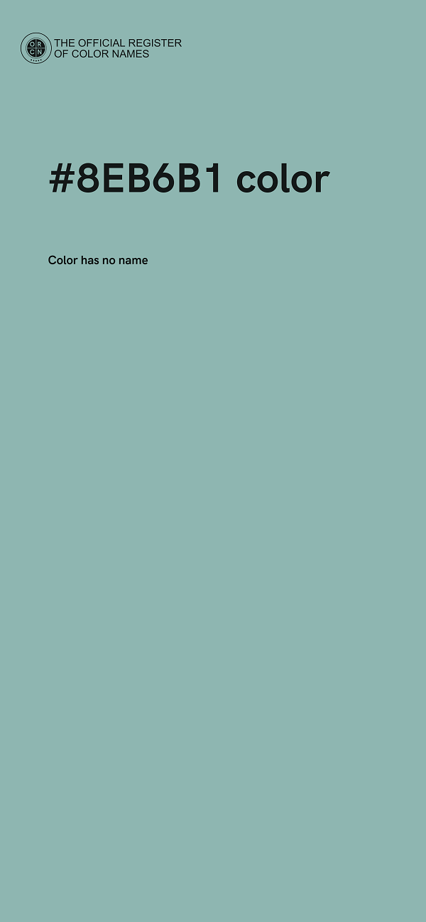 #8EB6B1 color image
