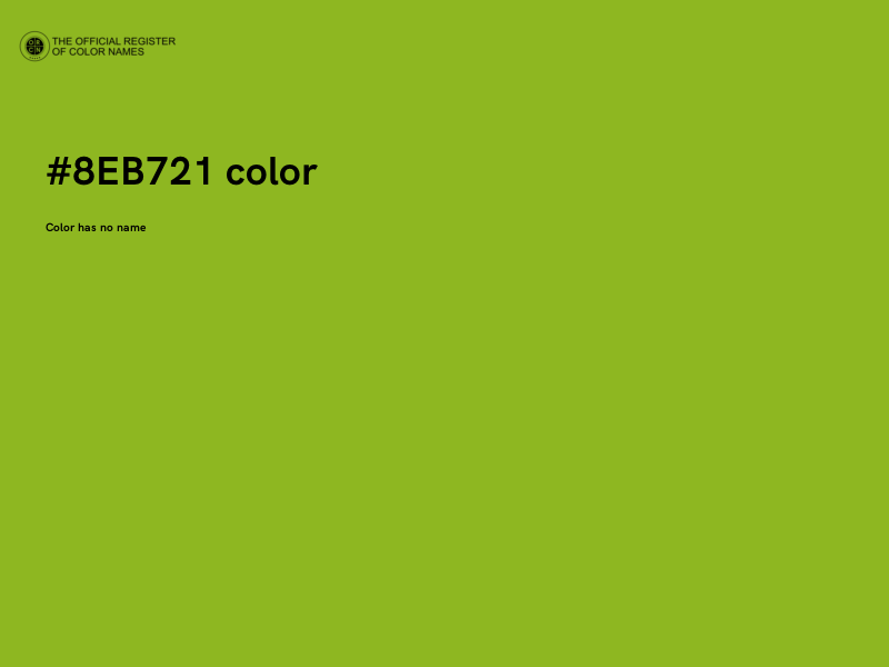 #8EB721 color image