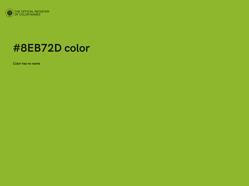 #8EB72D color image