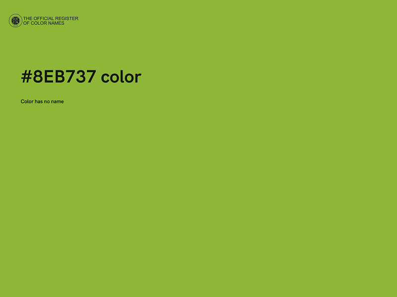 #8EB737 color image