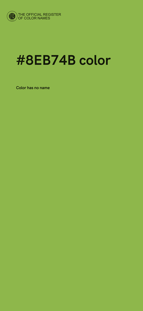 #8EB74B color image