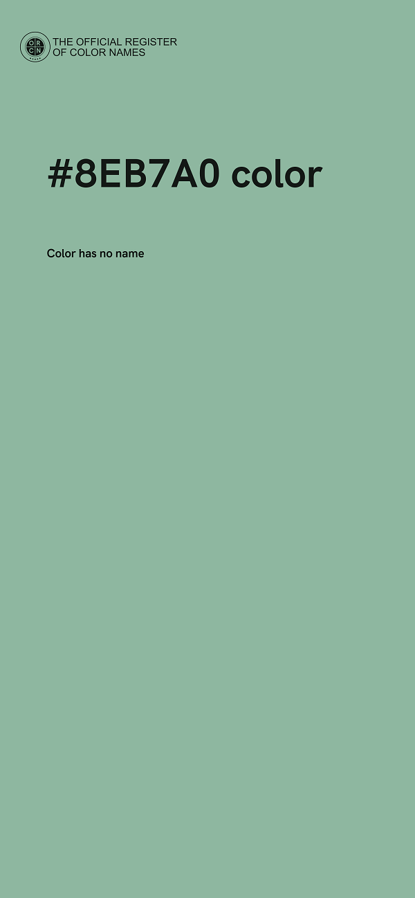 #8EB7A0 color image