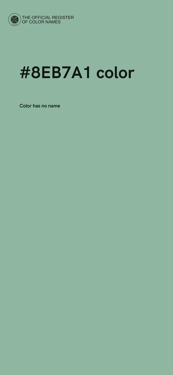 #8EB7A1 color image