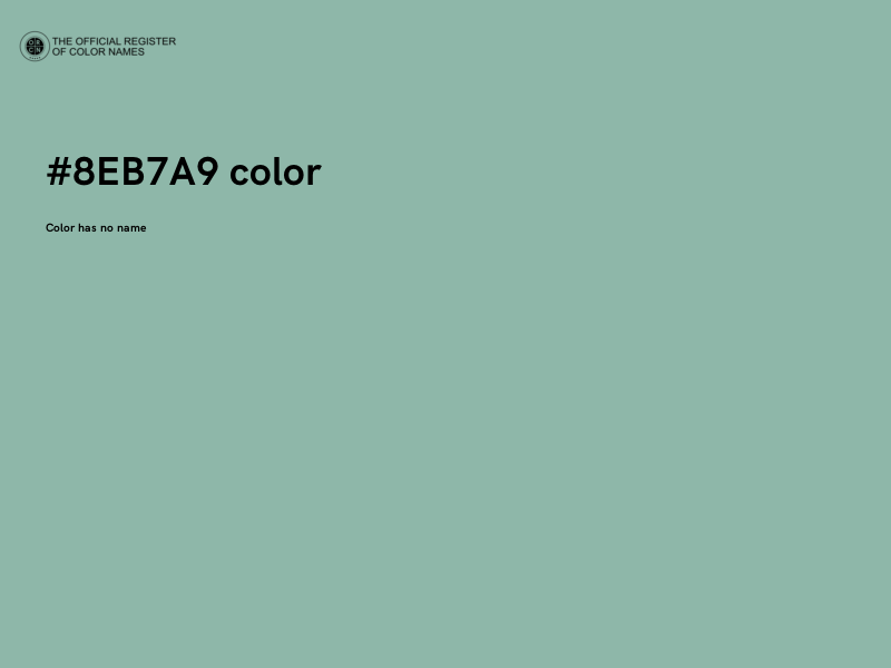 #8EB7A9 color image