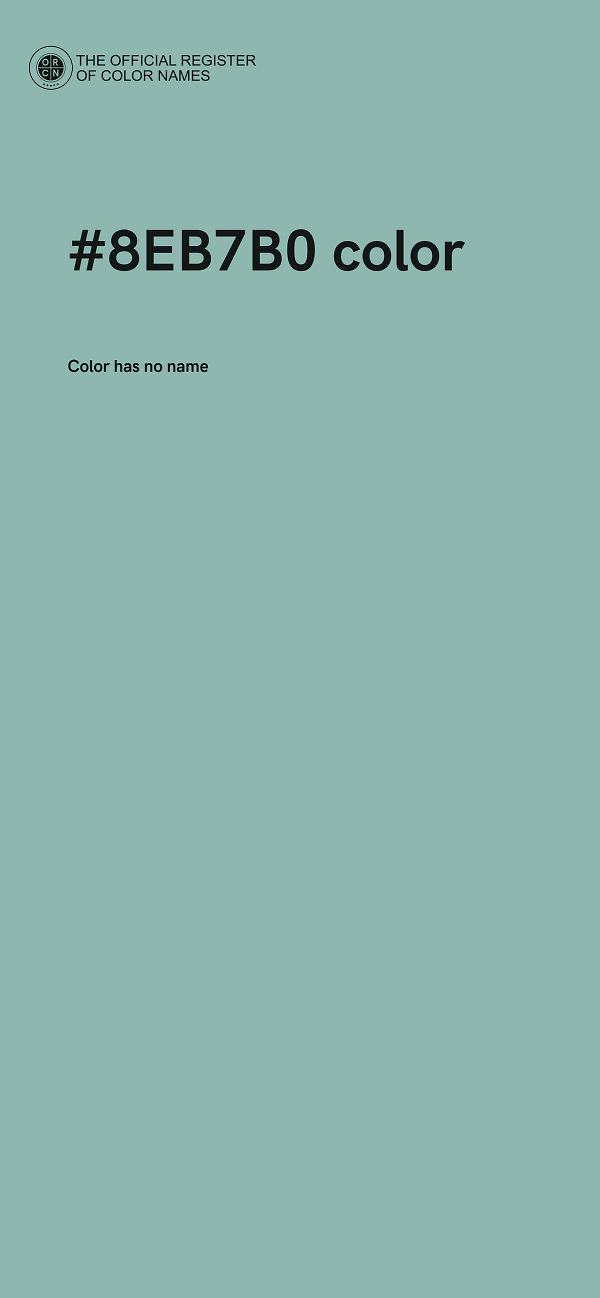 #8EB7B0 color image