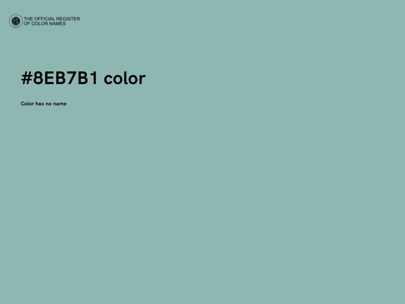 #8EB7B1 color image