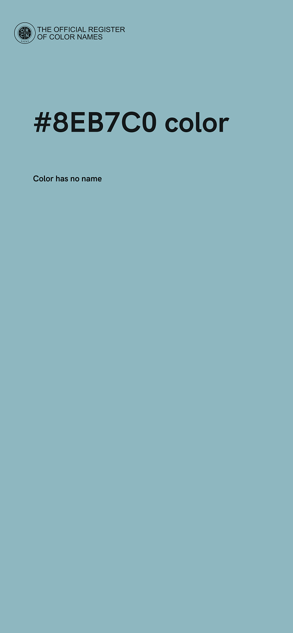 #8EB7C0 color image