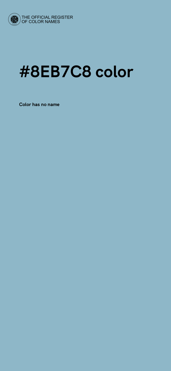 #8EB7C8 color image