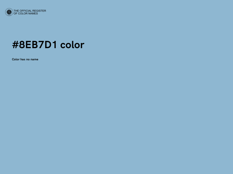 #8EB7D1 color image