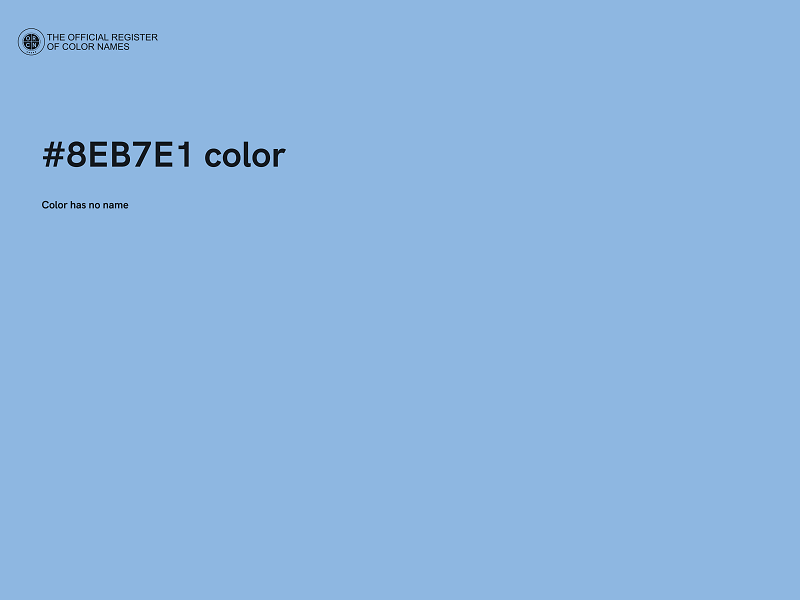 #8EB7E1 color image