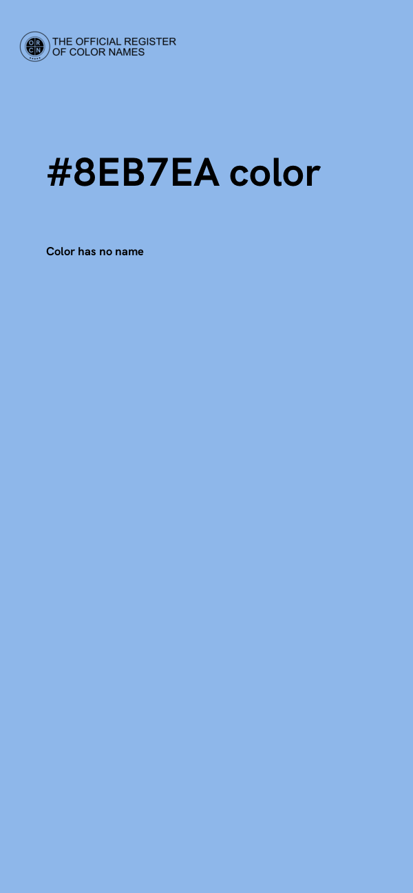 #8EB7EA color image