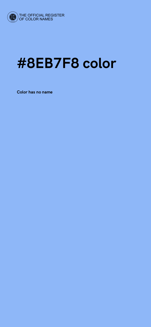 #8EB7F8 color image