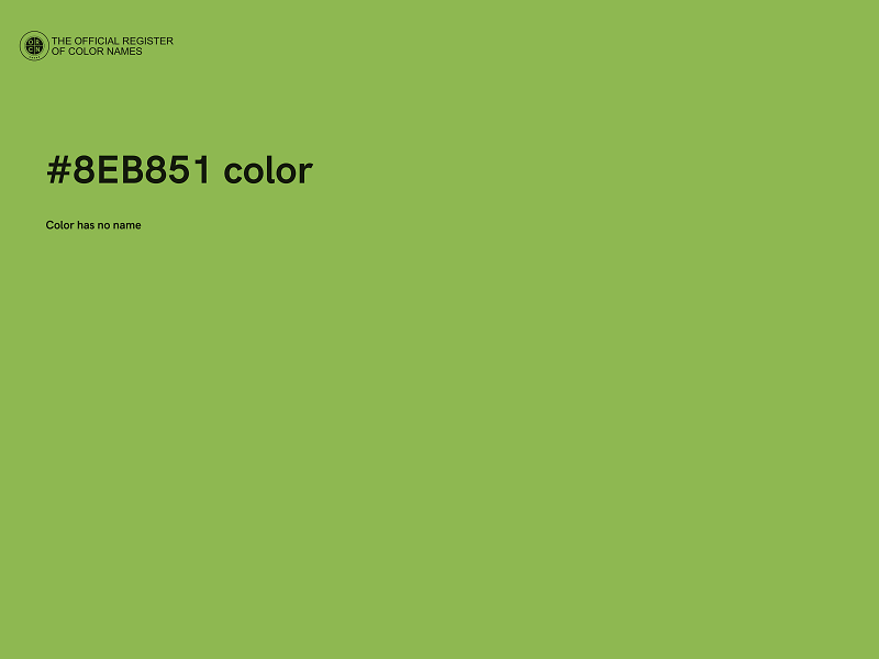 #8EB851 color image