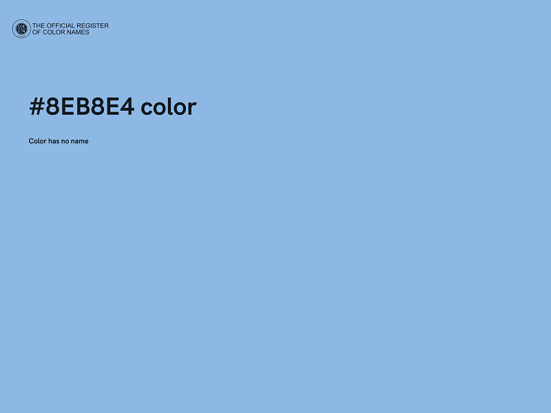 #8EB8E4 color image