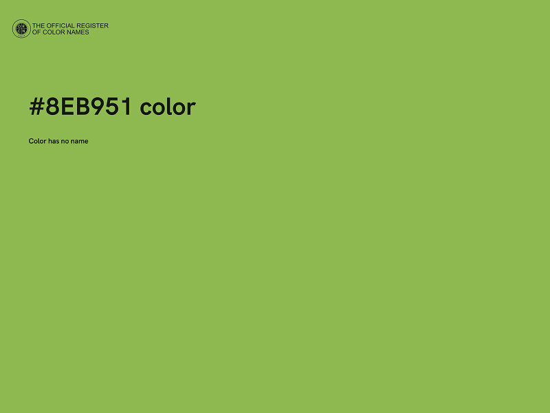 #8EB951 color image