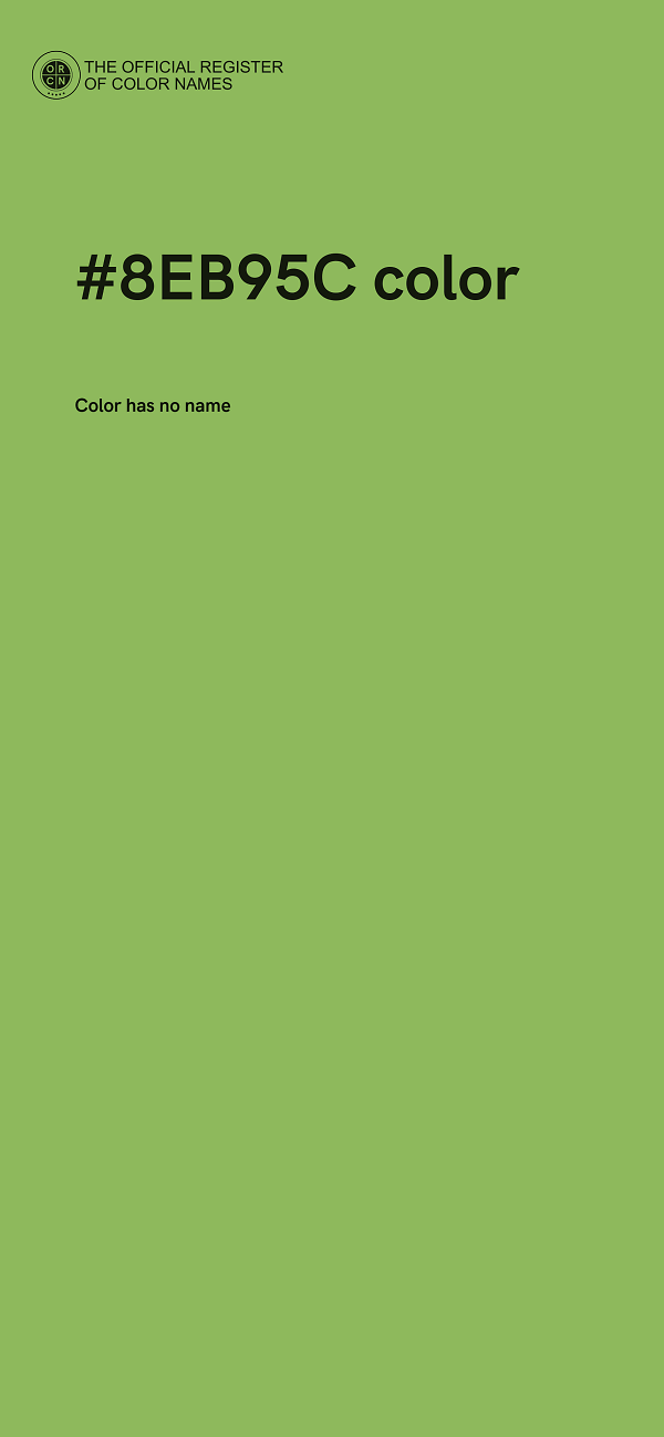#8EB95C color image