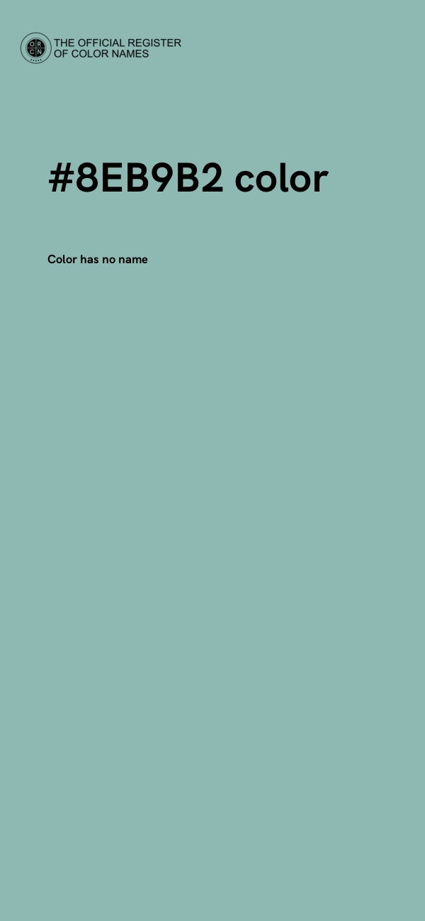 #8EB9B2 color image