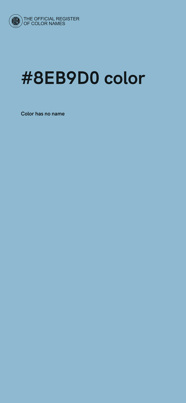 #8EB9D0 color image