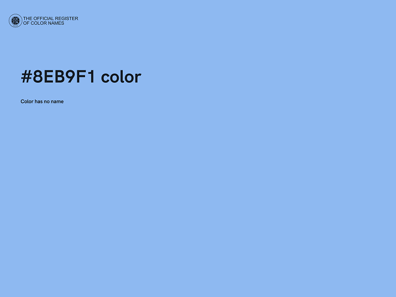 #8EB9F1 color image