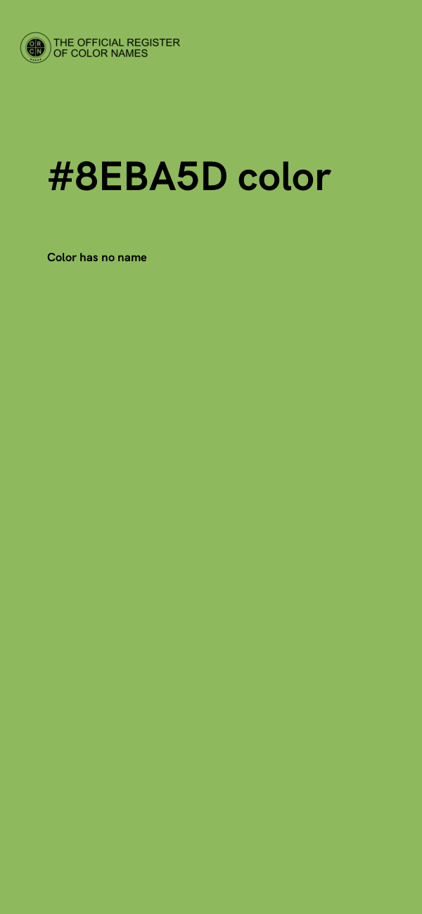 #8EBA5D color image