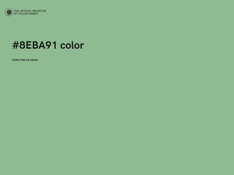 #8EBA91 color image