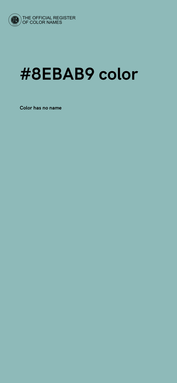#8EBAB9 color image