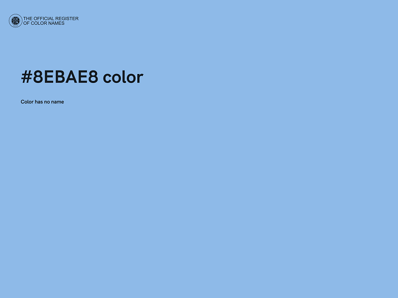 #8EBAE8 color image