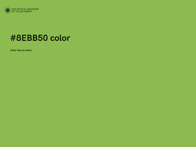 #8EBB50 color image