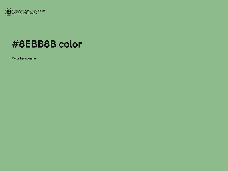 #8EBB8B color image