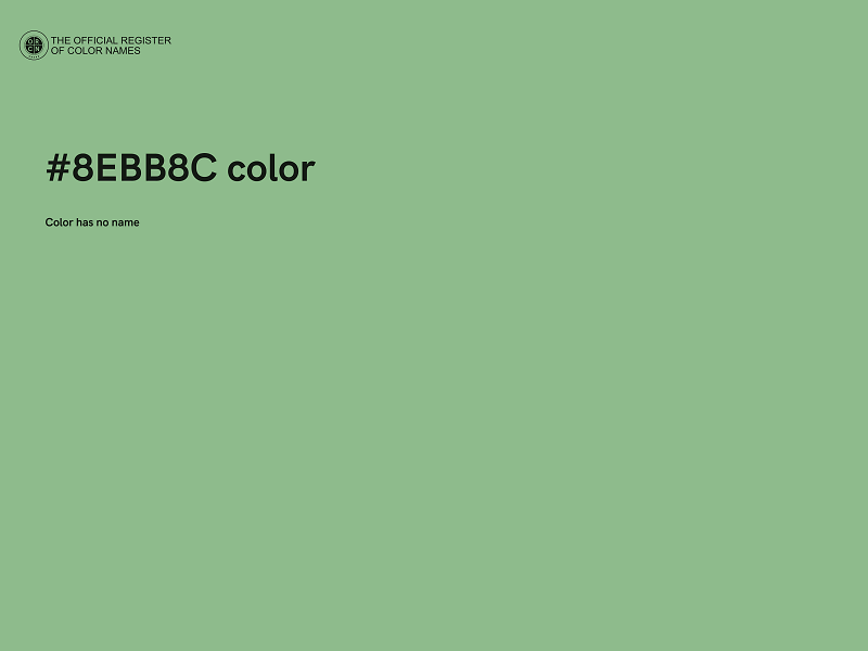 #8EBB8C color image