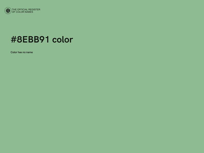 #8EBB91 color image