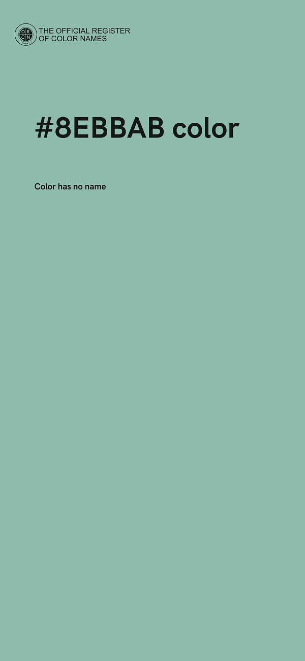 #8EBBAB color image