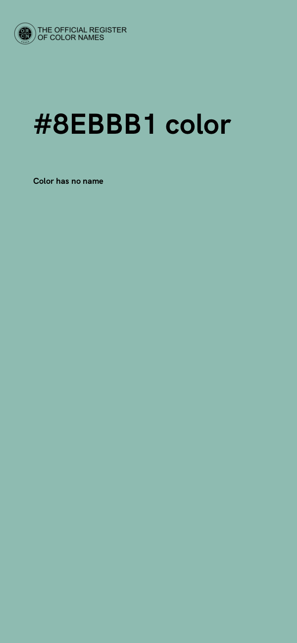 #8EBBB1 color image
