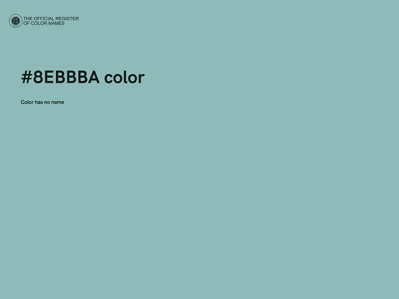 #8EBBBA color image