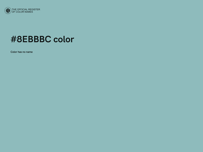 #8EBBBC color image