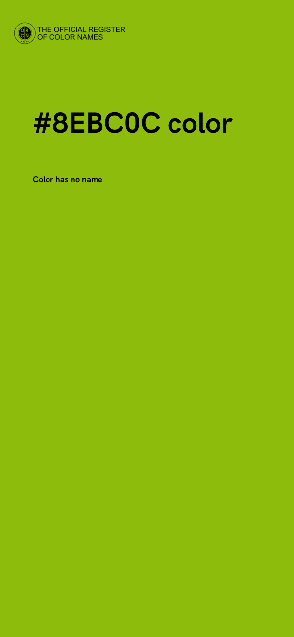 #8EBC0C color image