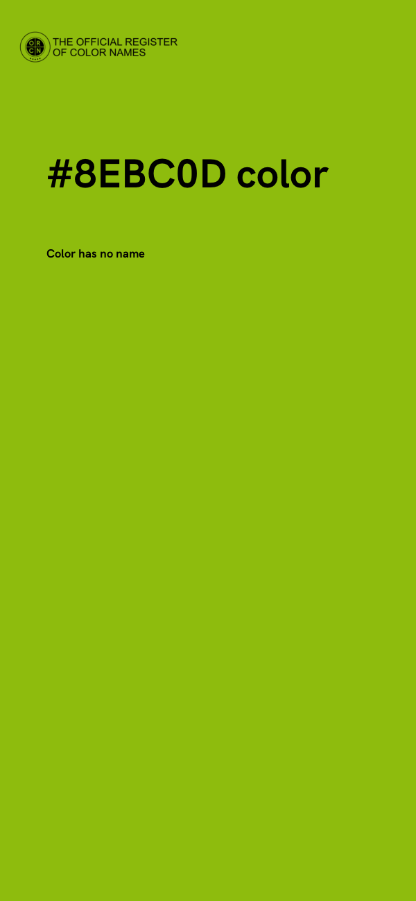 #8EBC0D color image