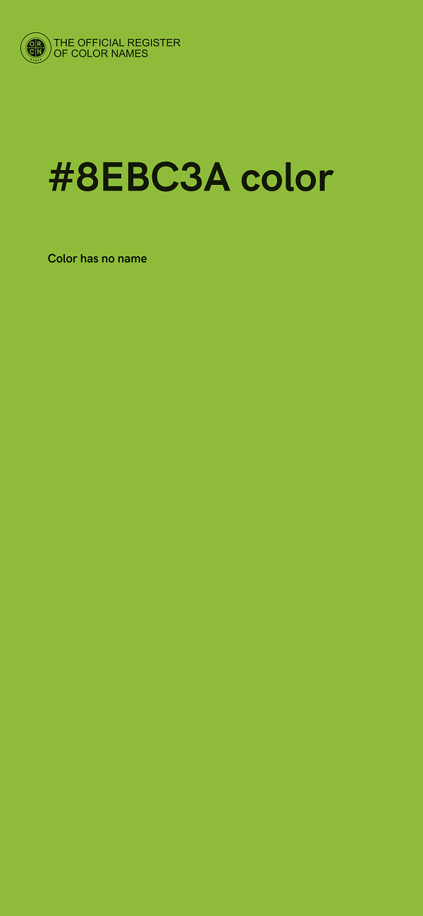 #8EBC3A color image