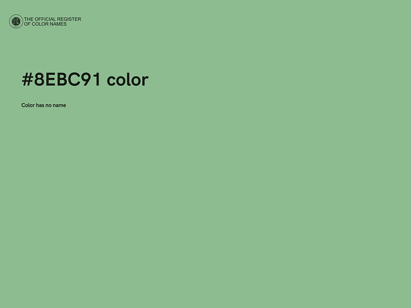 #8EBC91 color image