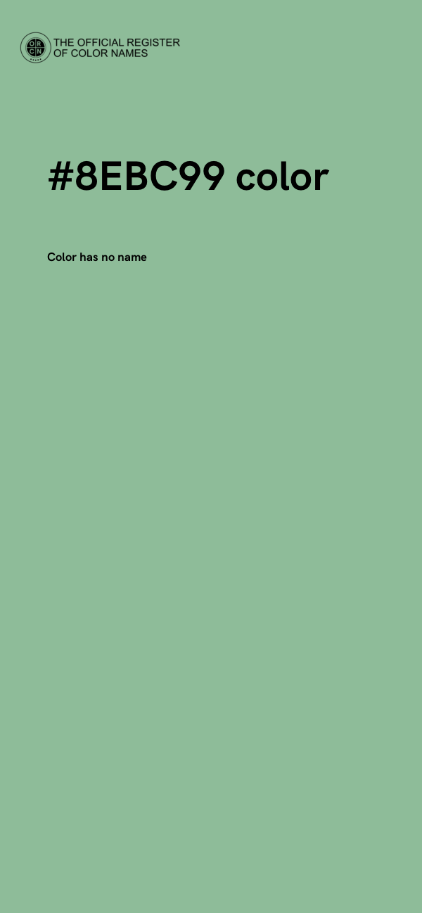 #8EBC99 color image