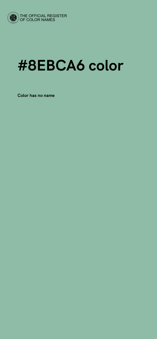 #8EBCA6 color image