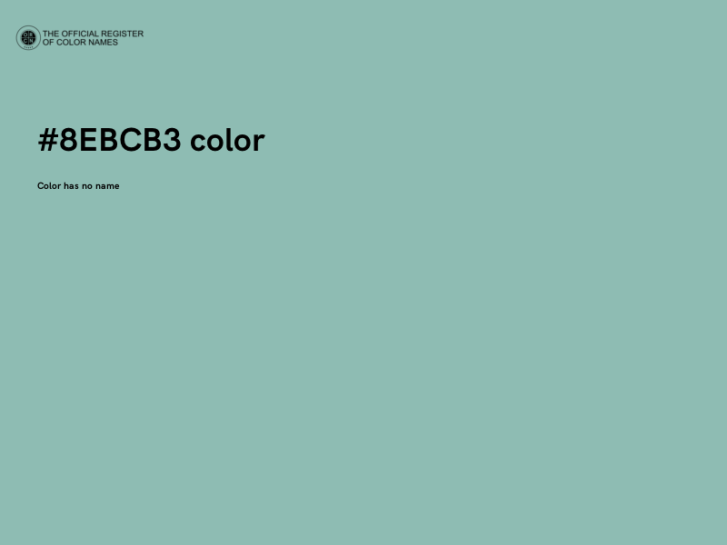#8EBCB3 color image