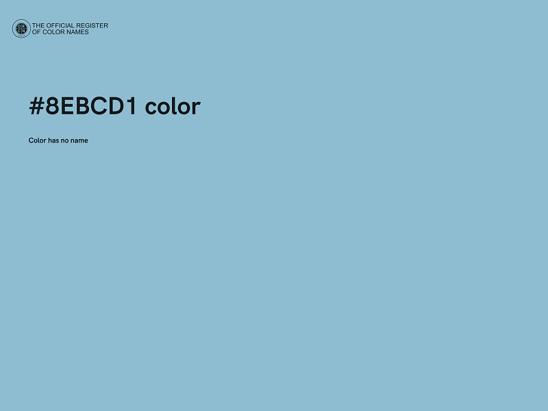 #8EBCD1 color image