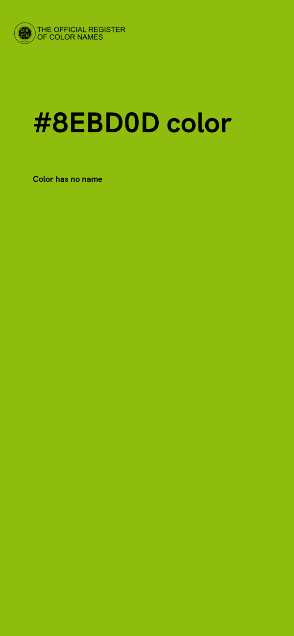 #8EBD0D color image