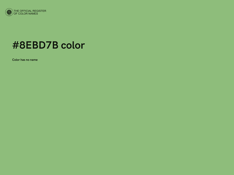 #8EBD7B color image