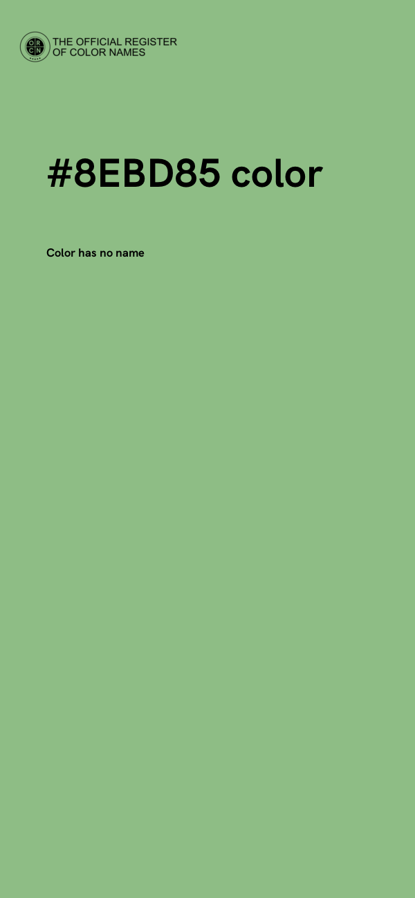 #8EBD85 color image