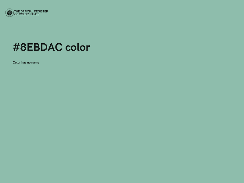 #8EBDAC color image