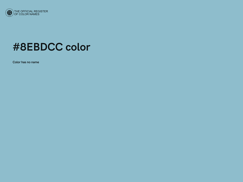 #8EBDCC color image