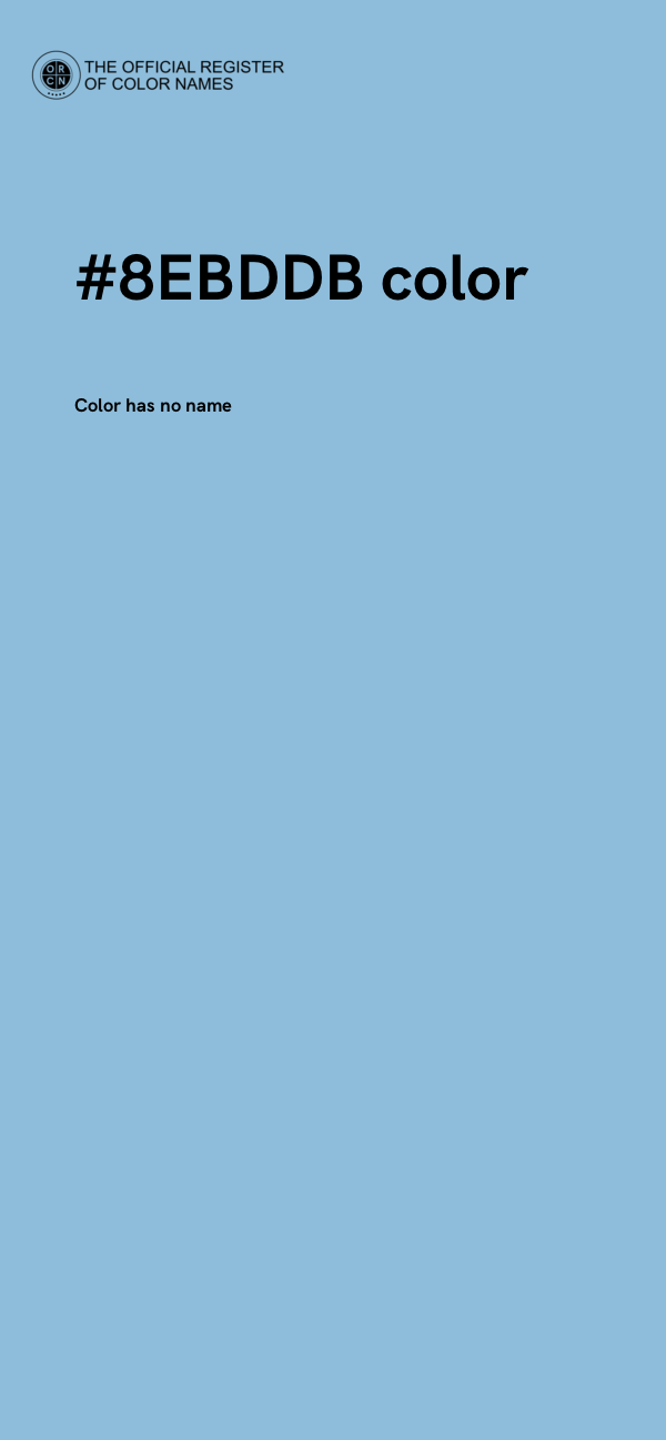 #8EBDDB color image